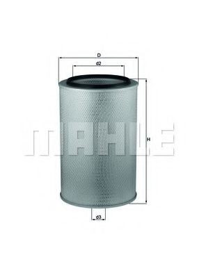LX626 Mahle Original Filtr powietrza